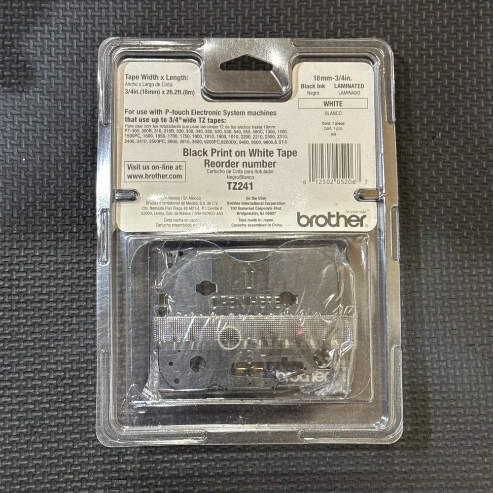 Brother P-Touch Label Maker Tape TZ-241 3/4